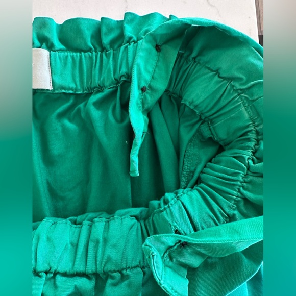 Everlane Kelly Green Paperbag Ruffle Tank Dress Removable & Adjustable Straps - Picture 14 of 16